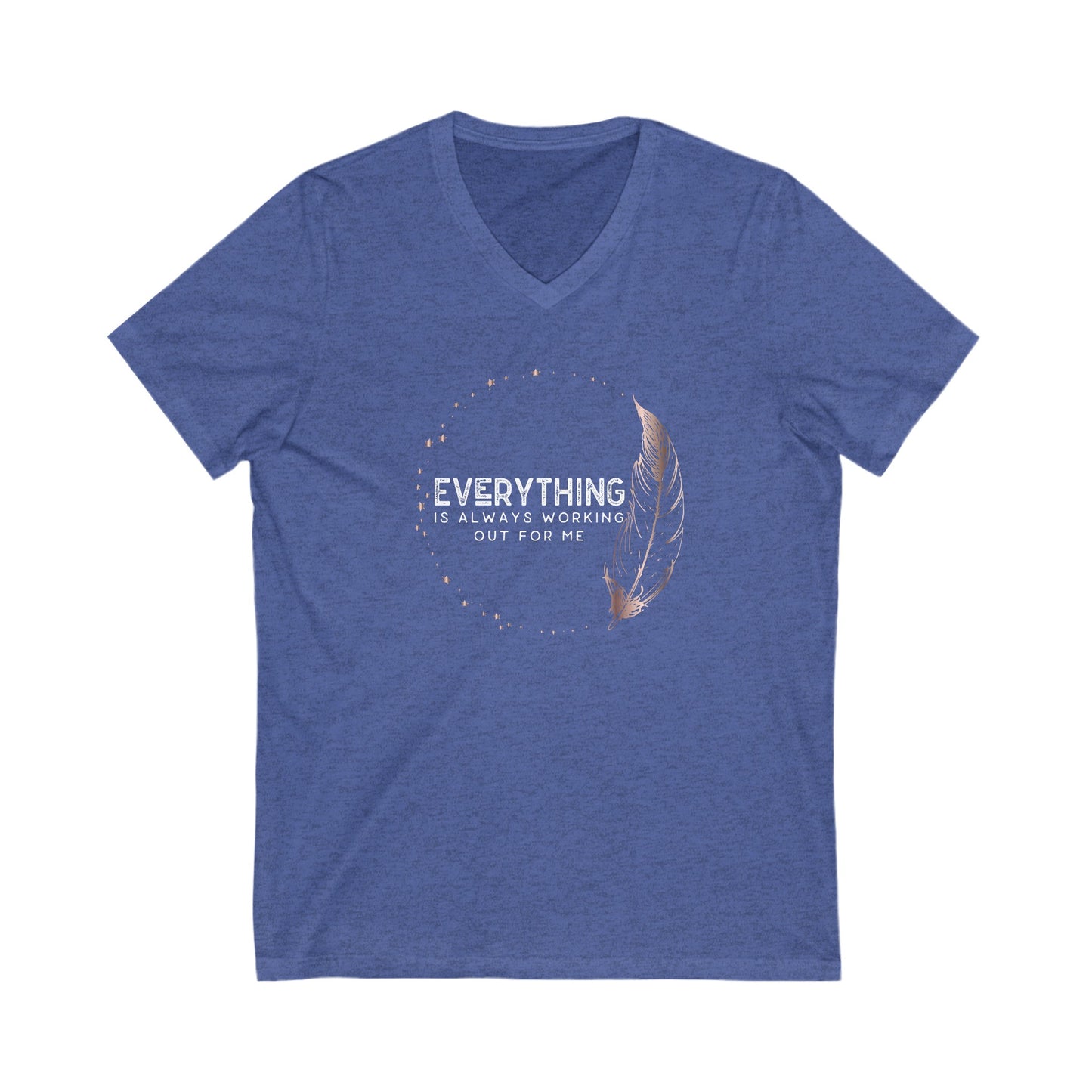 INSPIRED Everything Is Always...Unisex Jersey Short Sleeve V-Neck Tee