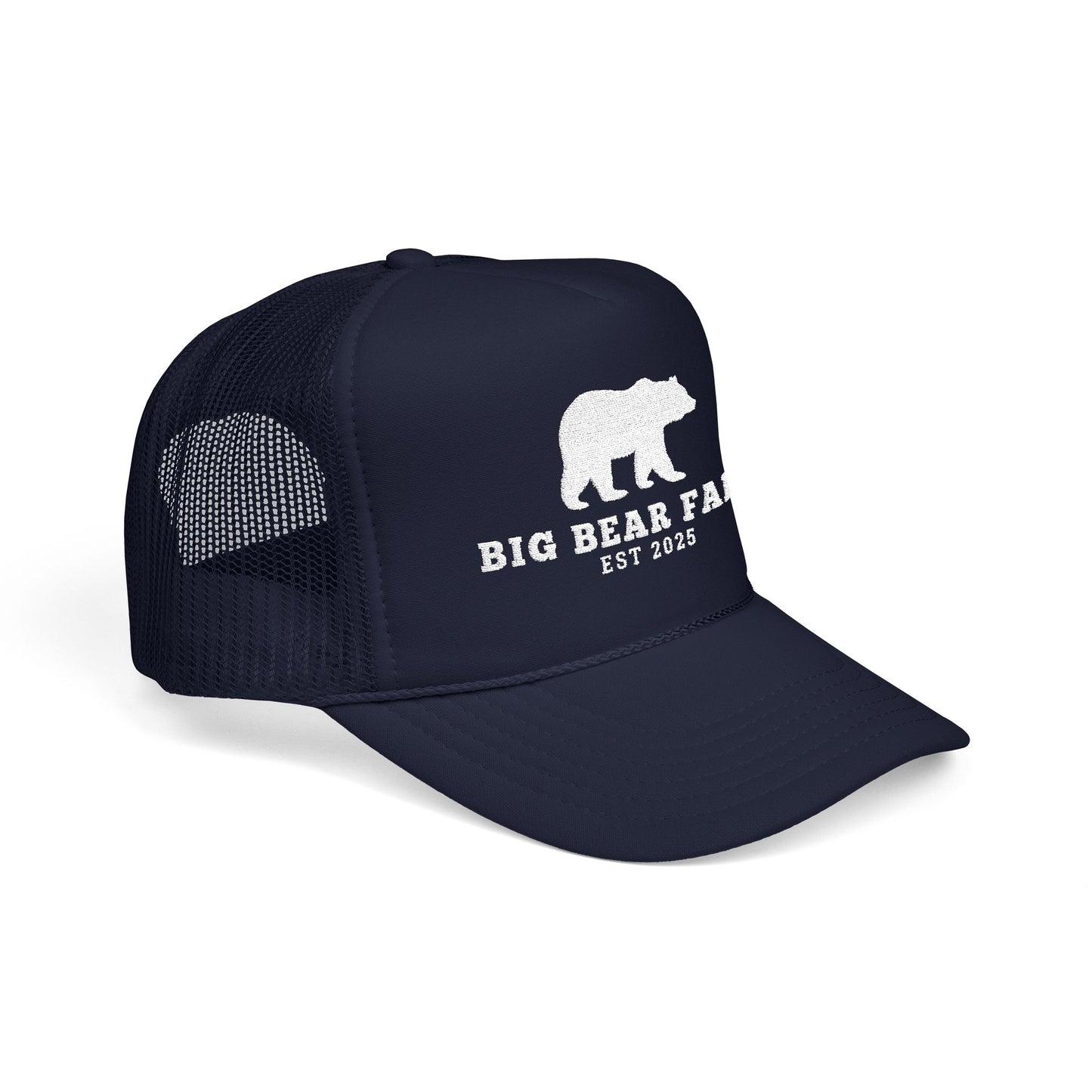 Big Bear Farm B Embroidered Trucker Hat