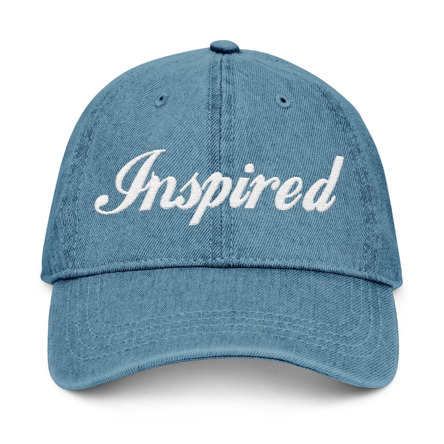 INSPIRED DENIM HAT - Stylish Embroidered Cap