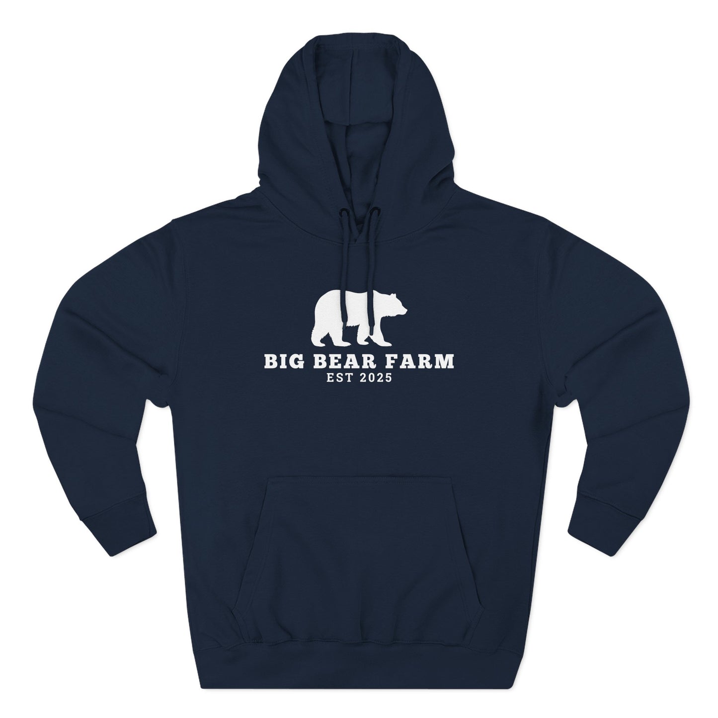 Fleece Hoodie - Big Bear Farm Love Land Design