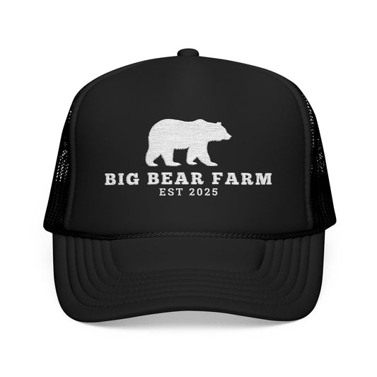 Big Bear Farm B Embroidered Trucker Hat