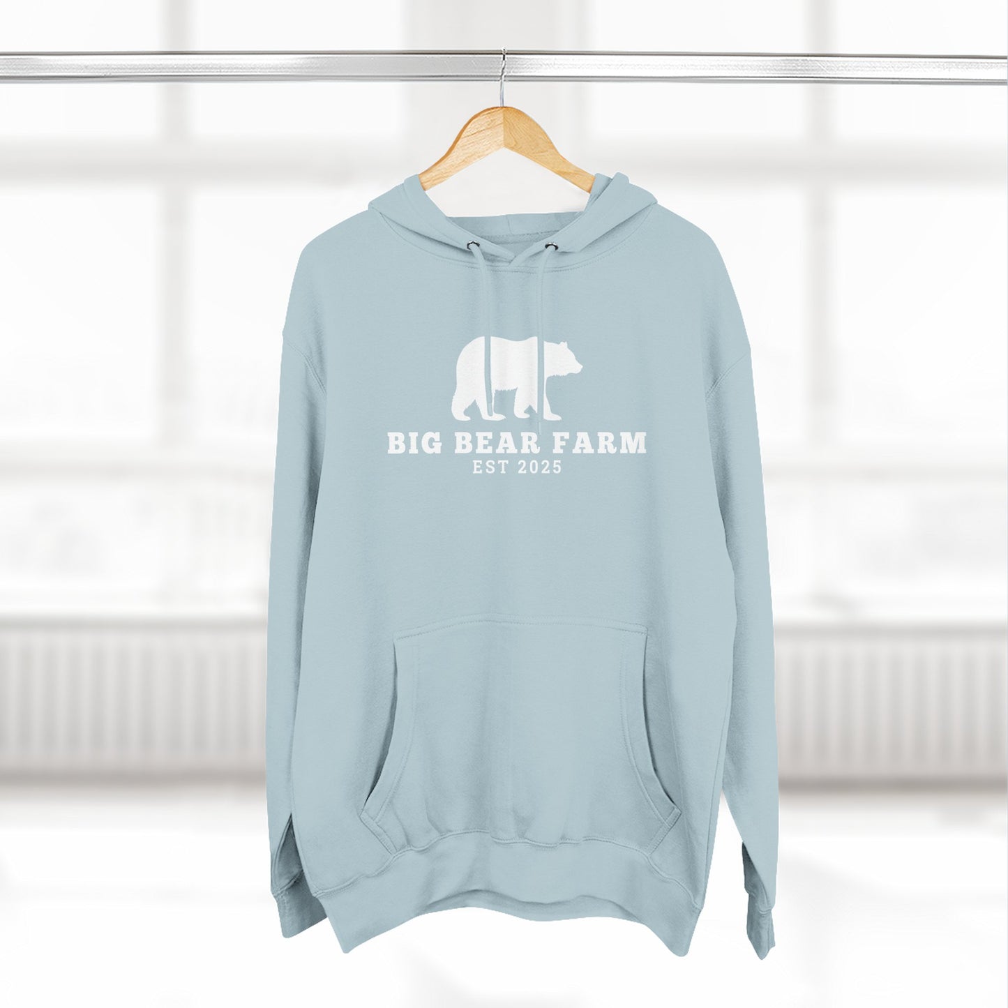 Fleece Hoodie - Big Bear Farm Love Land Design