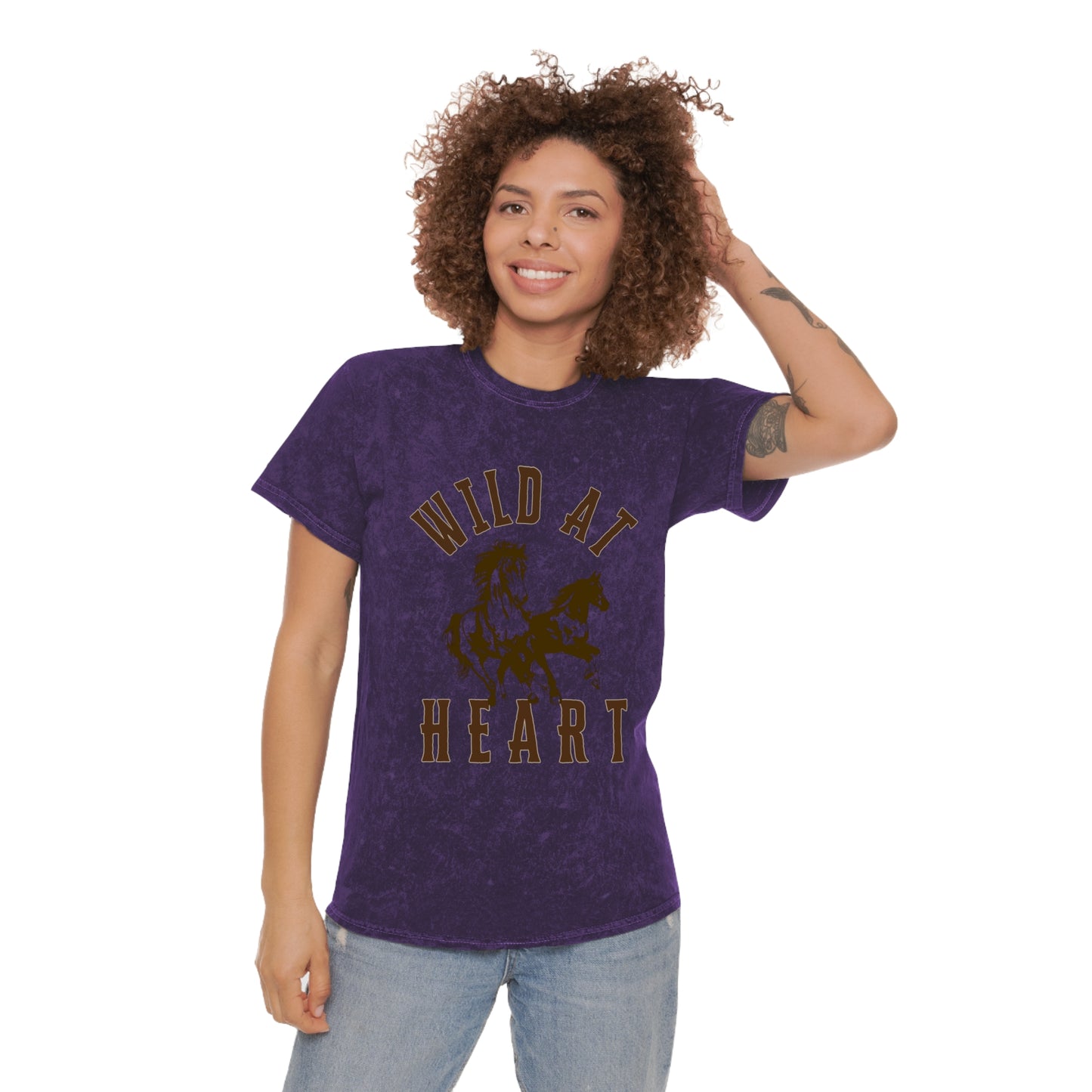 WILD AT HEART UNISEX Mineral Wash T-Shirt
