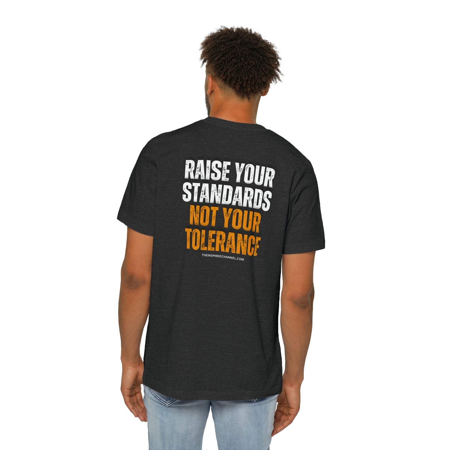 INSPIRED Men Raise Your Standards USA-Made Unisex Short-Sleeve Jersey T-Shirt