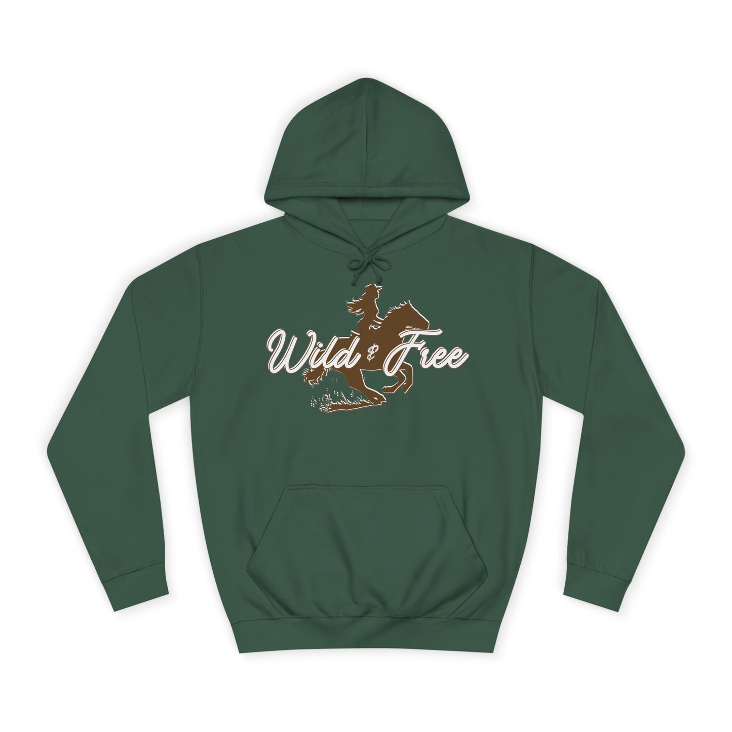 COWGIRL WILD AND FREE UNISEX College Hoodie
