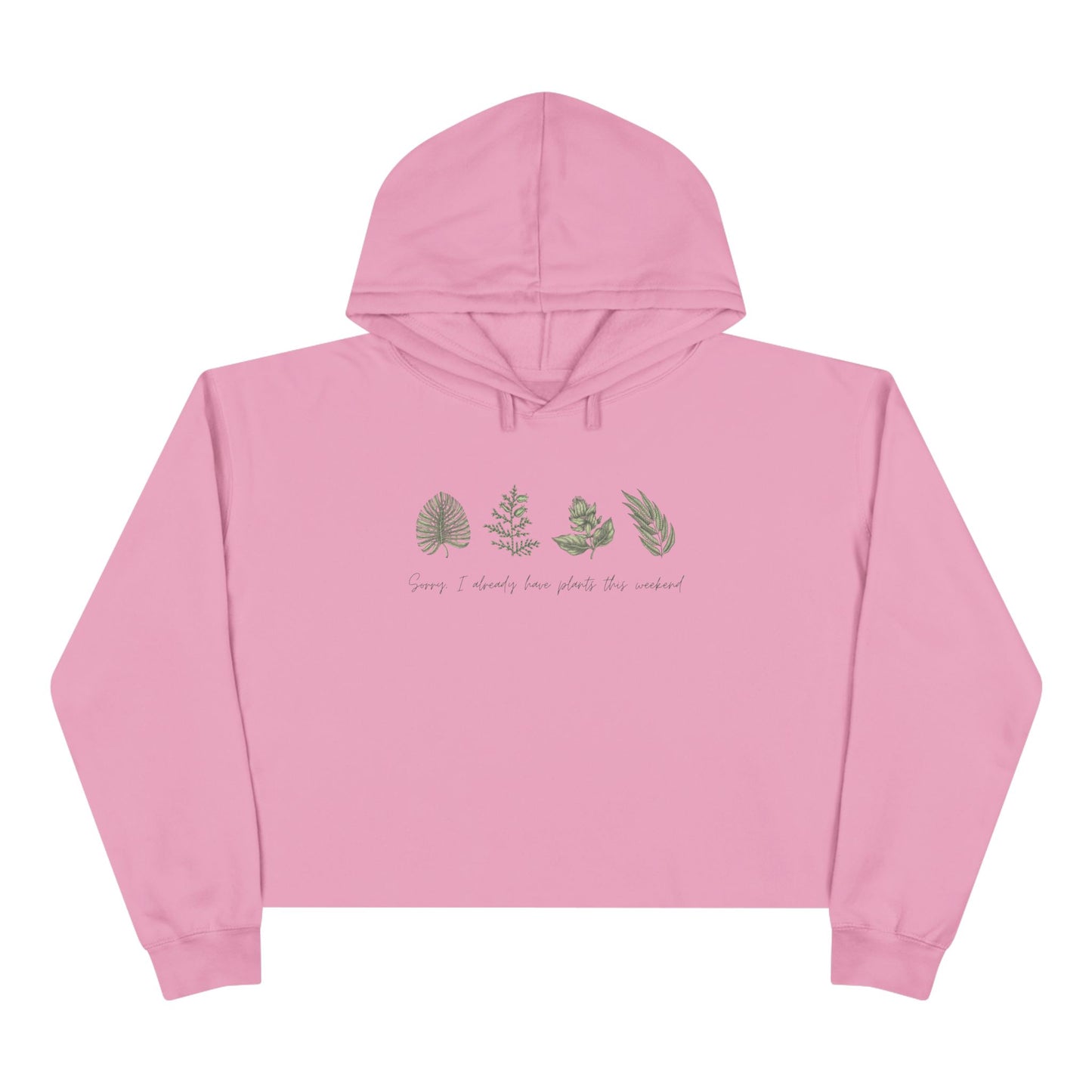 INSPIRED GARDEN P Crop Hoodie