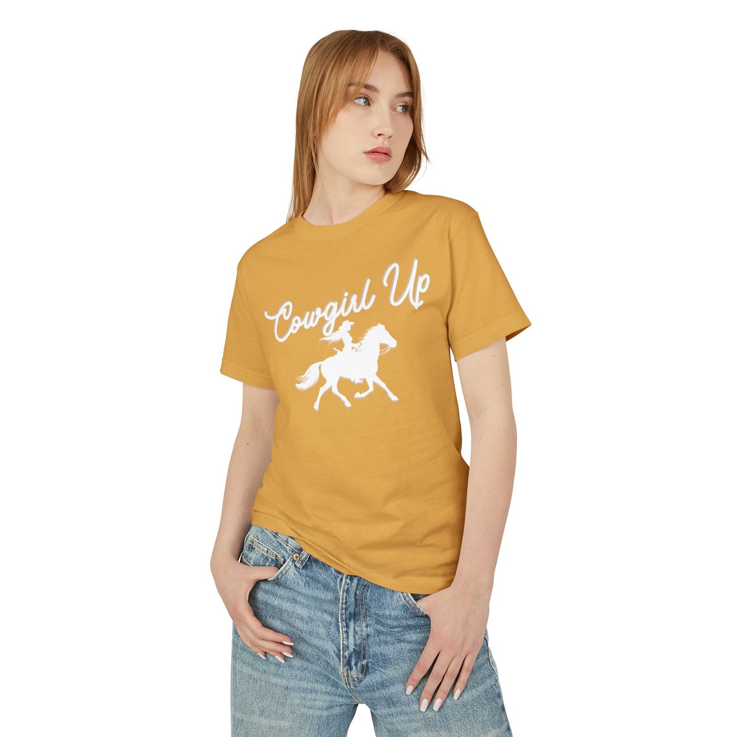 COWGIRL UP W UNISEX Garment-Dyed Heavyweight Cotton Tee