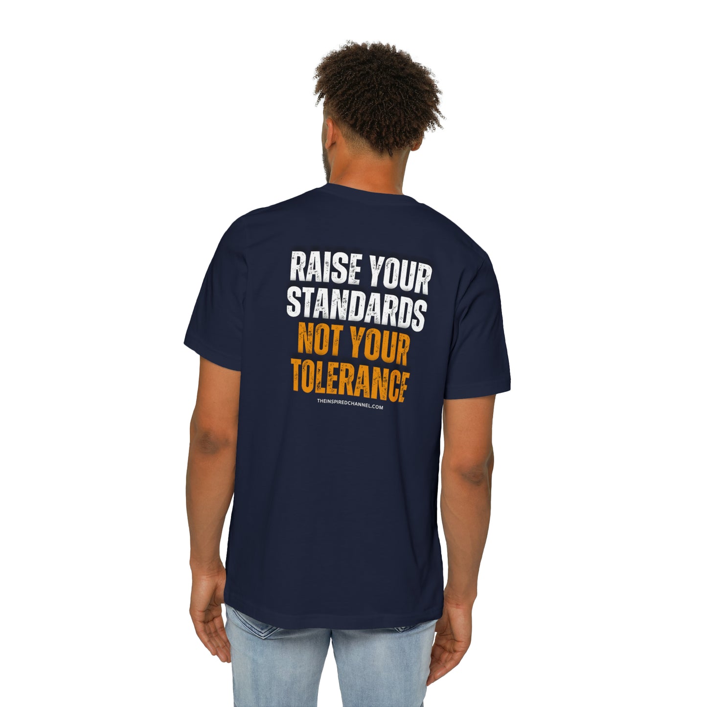 INSPIRED Men Raise Your Standards USA-Made Unisex Short-Sleeve Jersey T-Shirt