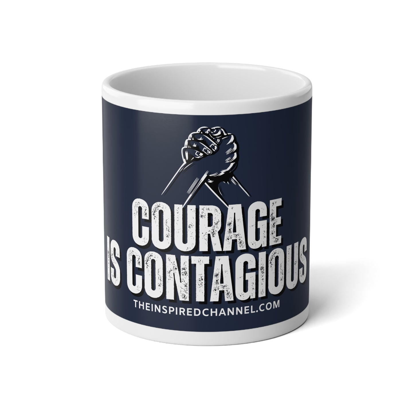 INSPIRED Courage Is Contagious Jumbo Mug, 20oz