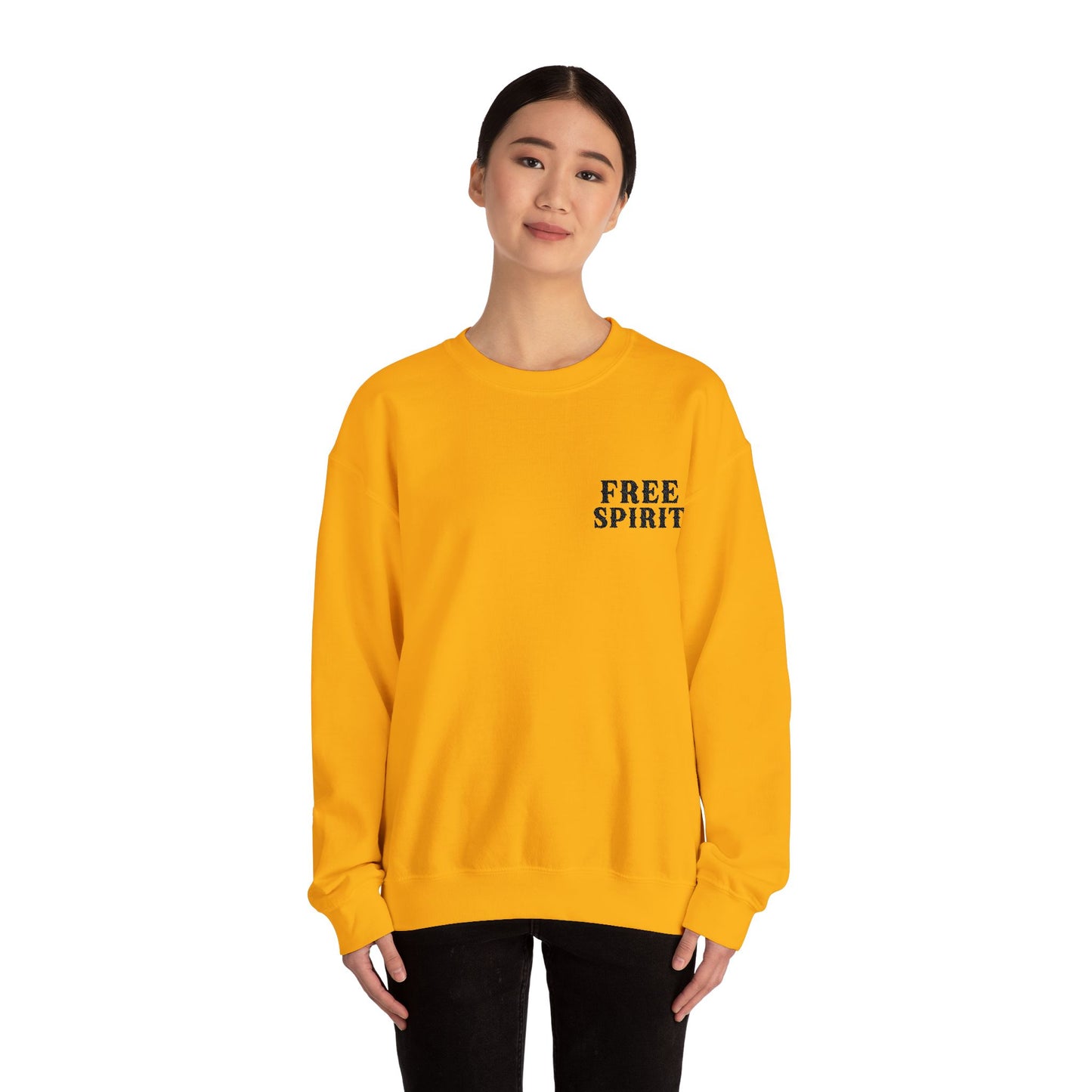 FREE SPIRIT EMBROIDERED Unisex Heavy Blend™ Crewneck Sweatshirt