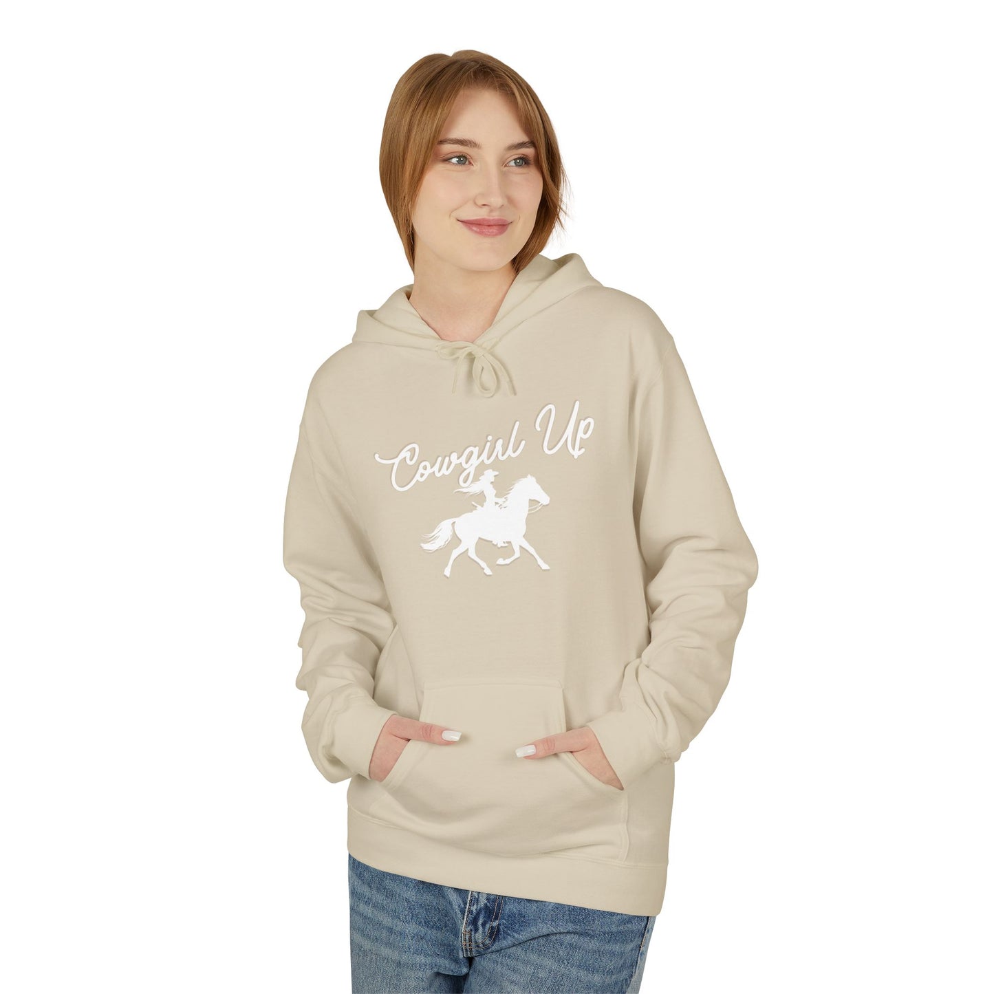 COWGIRL UP UNISEX Midweight Softstyle Fleece Hoodie