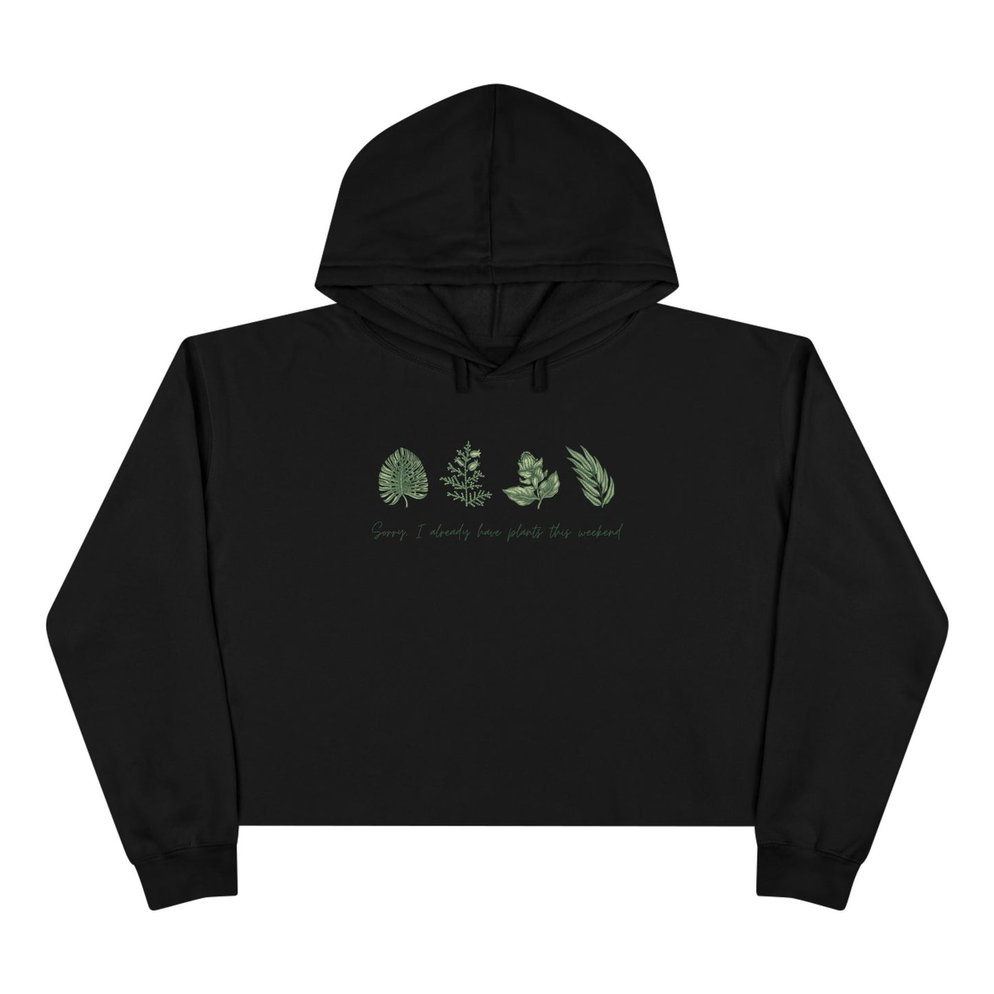 INSPIRED GARDEN P Crop Hoodie