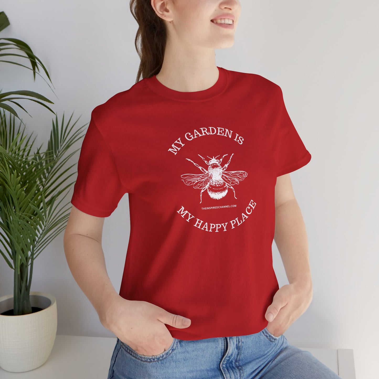 INSPIRED GARDEN Unisex Jersey Short Sleeve Tee