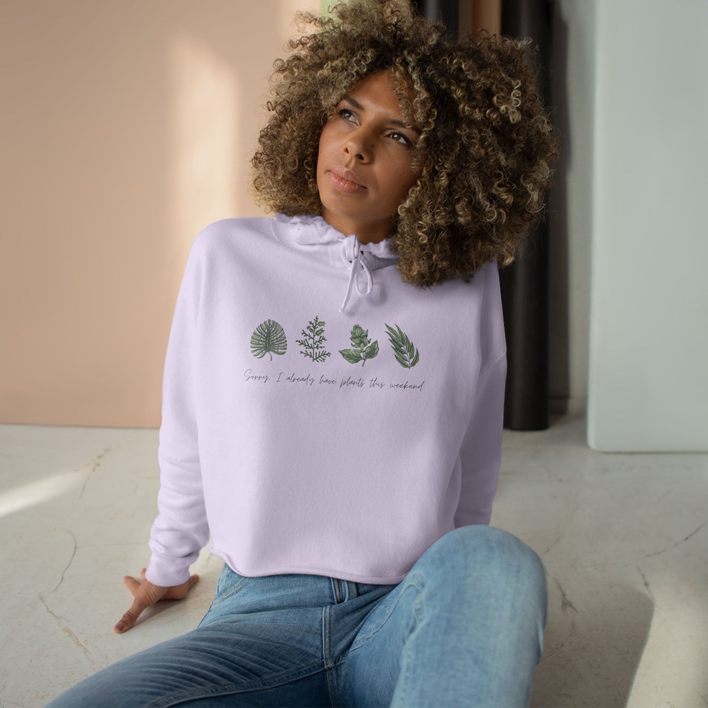 INSPIRED GARDEN P Crop Hoodie