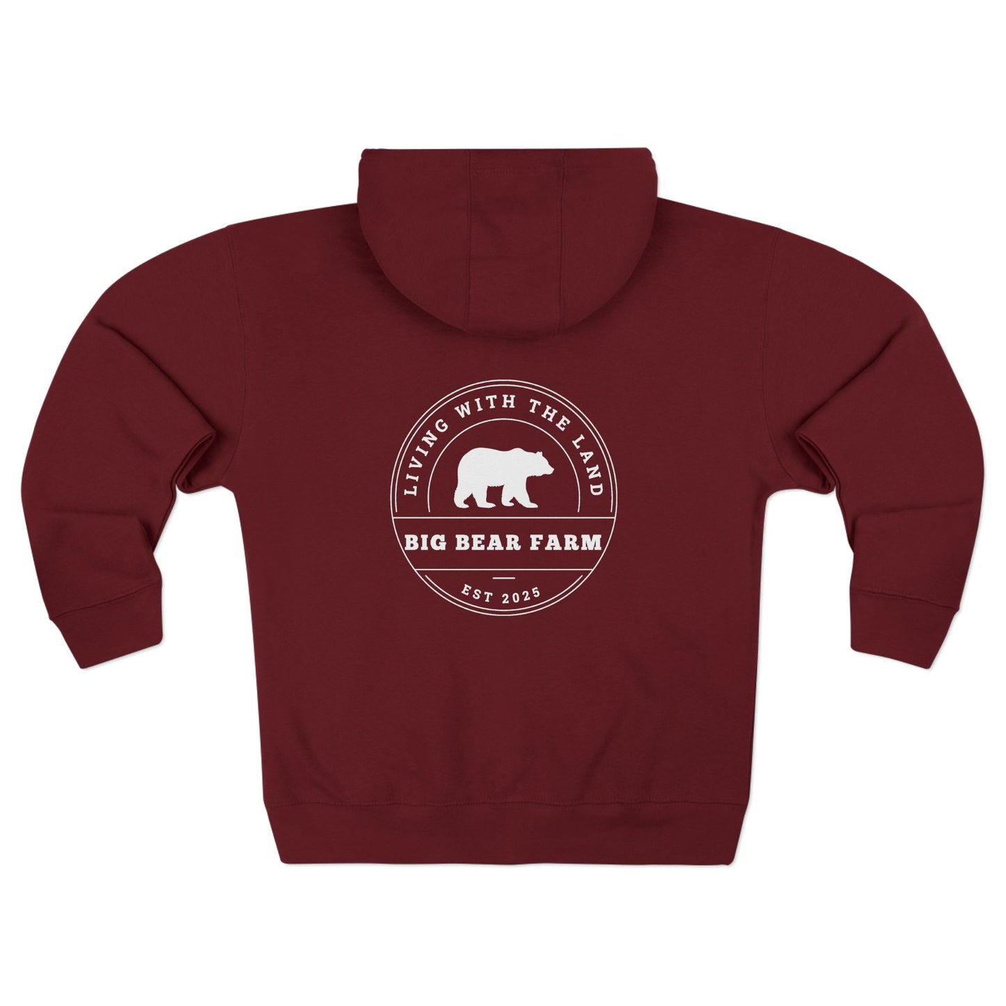 Big Bear Farm Cozy Unisex Zip Hoodie for Everyday Wear