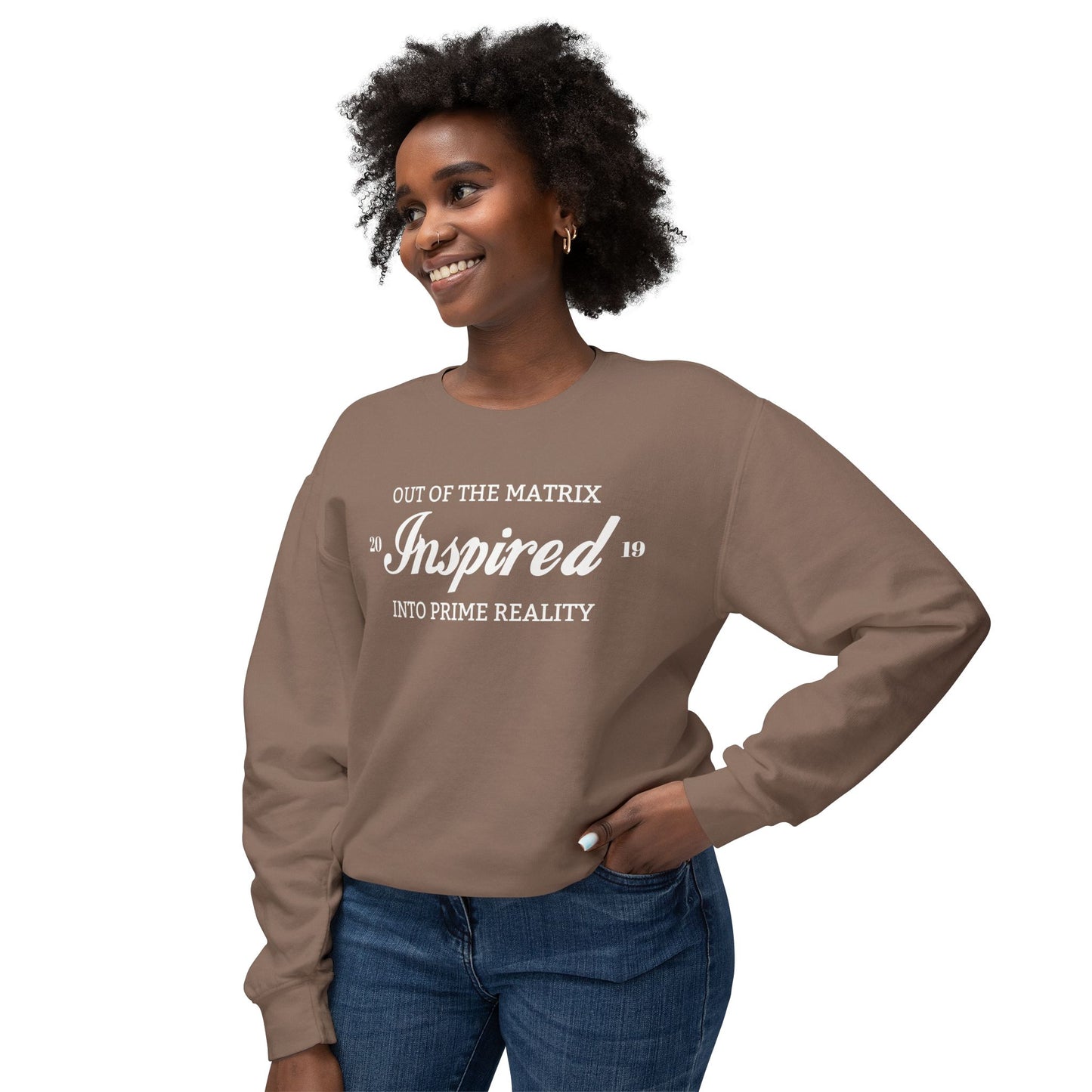 INSPIRED PRIME REALITY Unisex Lightweight Crewneck Sweatshirt W