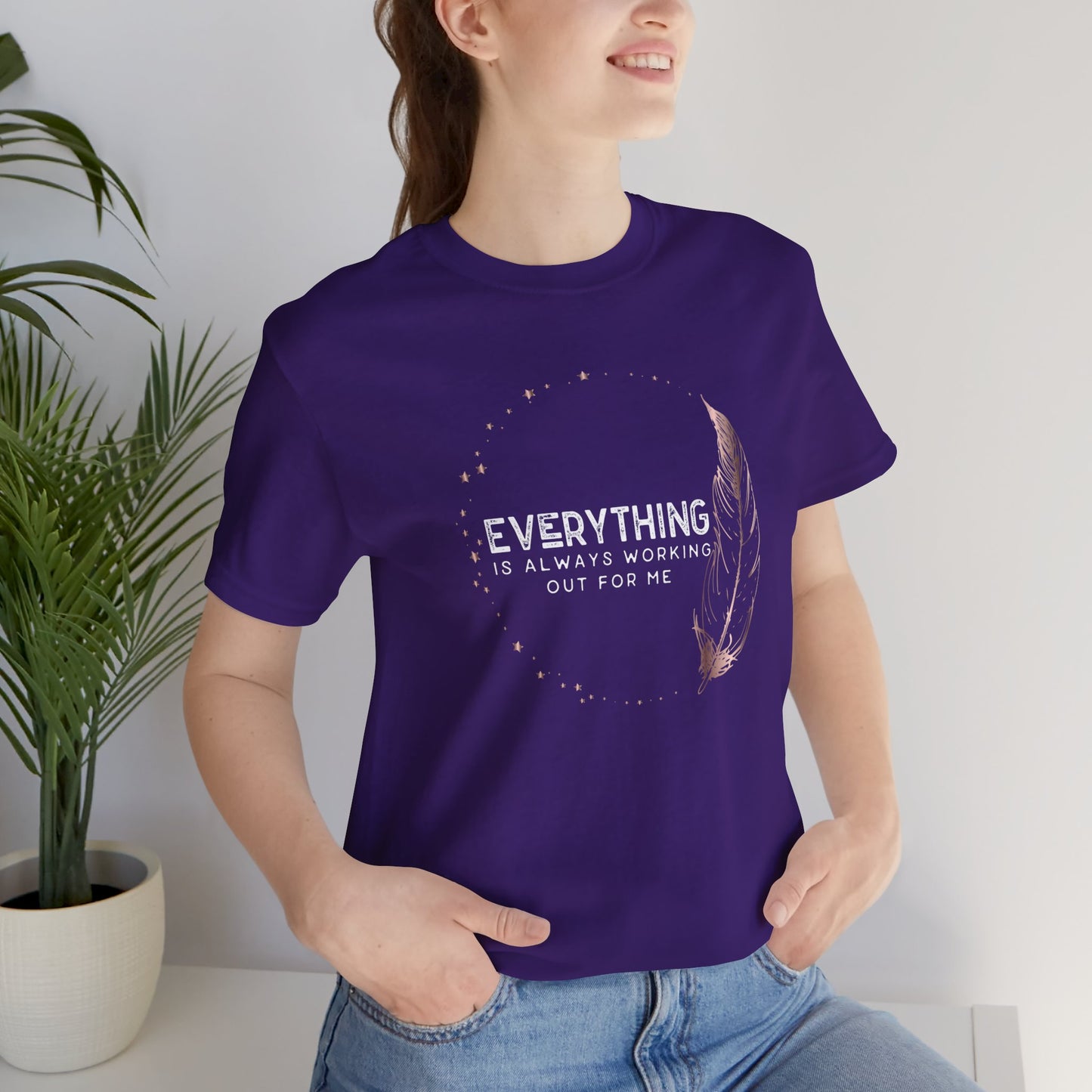 INSPIRED Everything is always ... Jersey Short Sleeve Tee