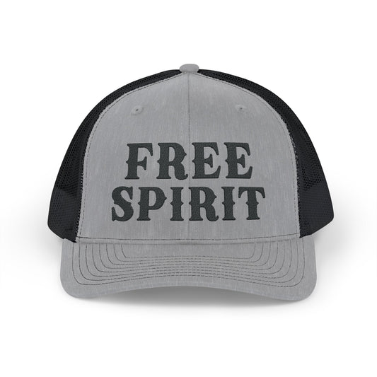 FREE SPIRIT  B L Embroidered Snapback Trucker Cap