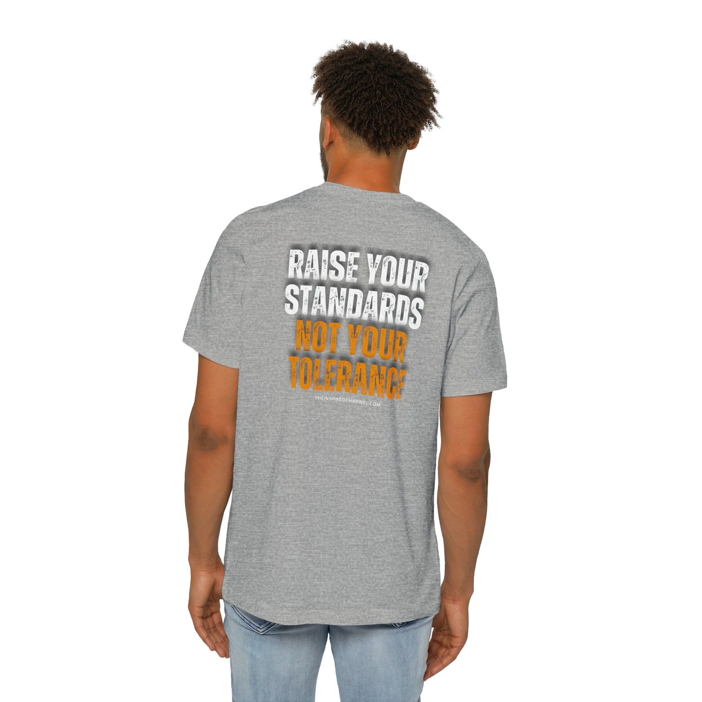 INSPIRED Men Raise Your Standards USA-Made Unisex Short-Sleeve Jersey T-Shirt