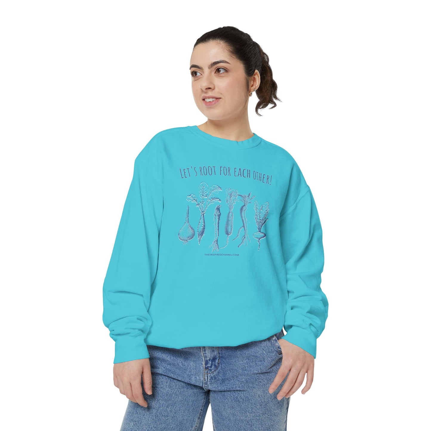 INSPIRED GARDEN L Unisex Dyed Sweatshirt