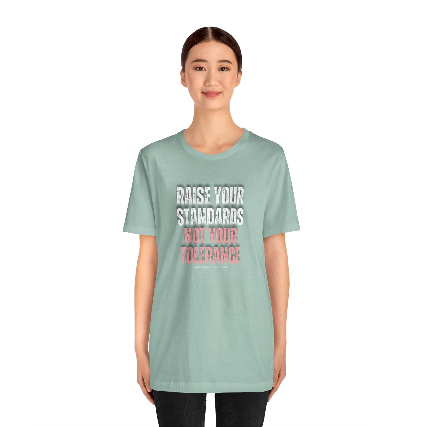 INSPIRED Women Raise Your Standards Jersey Short Sleeve Tee