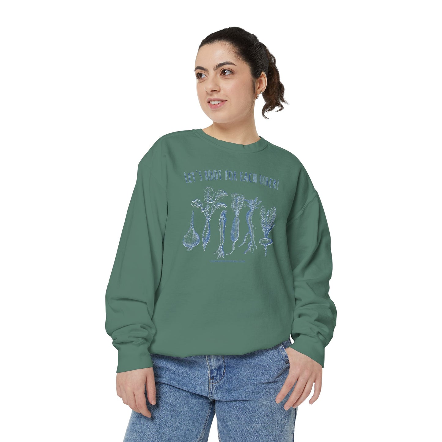 INSPIRED GARDEN L Unisex Dyed Sweatshirt