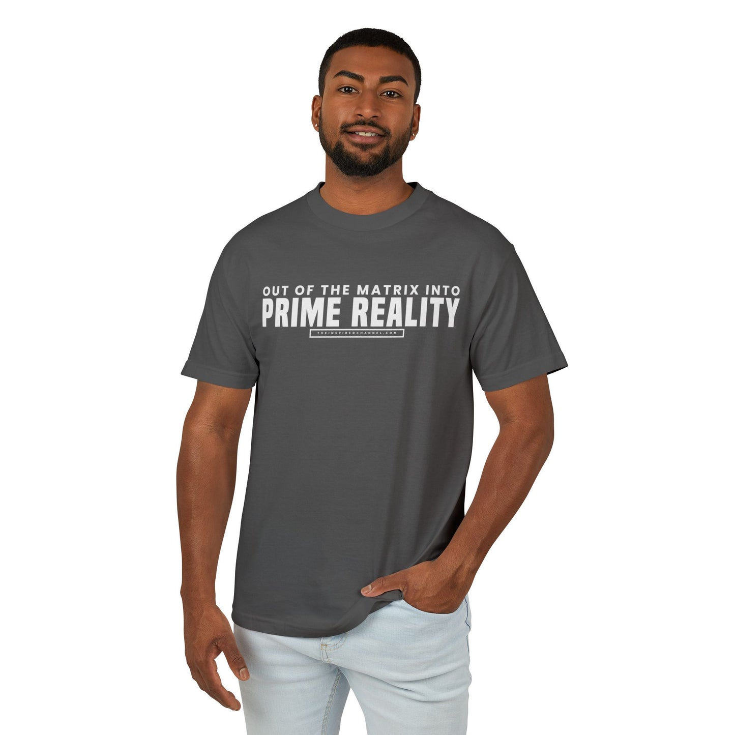 UNISEX M PRIME REALITY Garment-Dyed Heavyweight Cotton Tee W