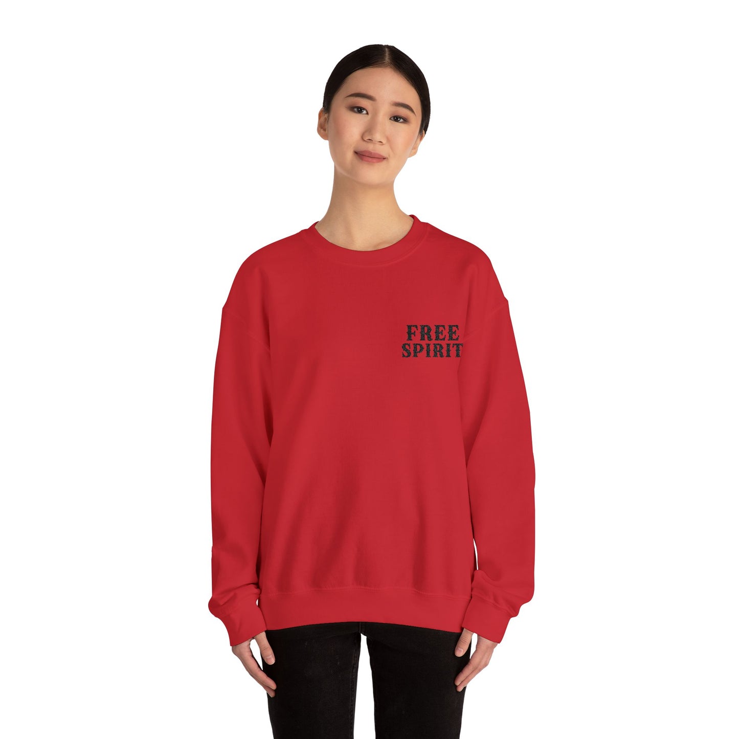 FREE SPIRIT EMBROIDERED Unisex Heavy Blend™ Crewneck Sweatshirt