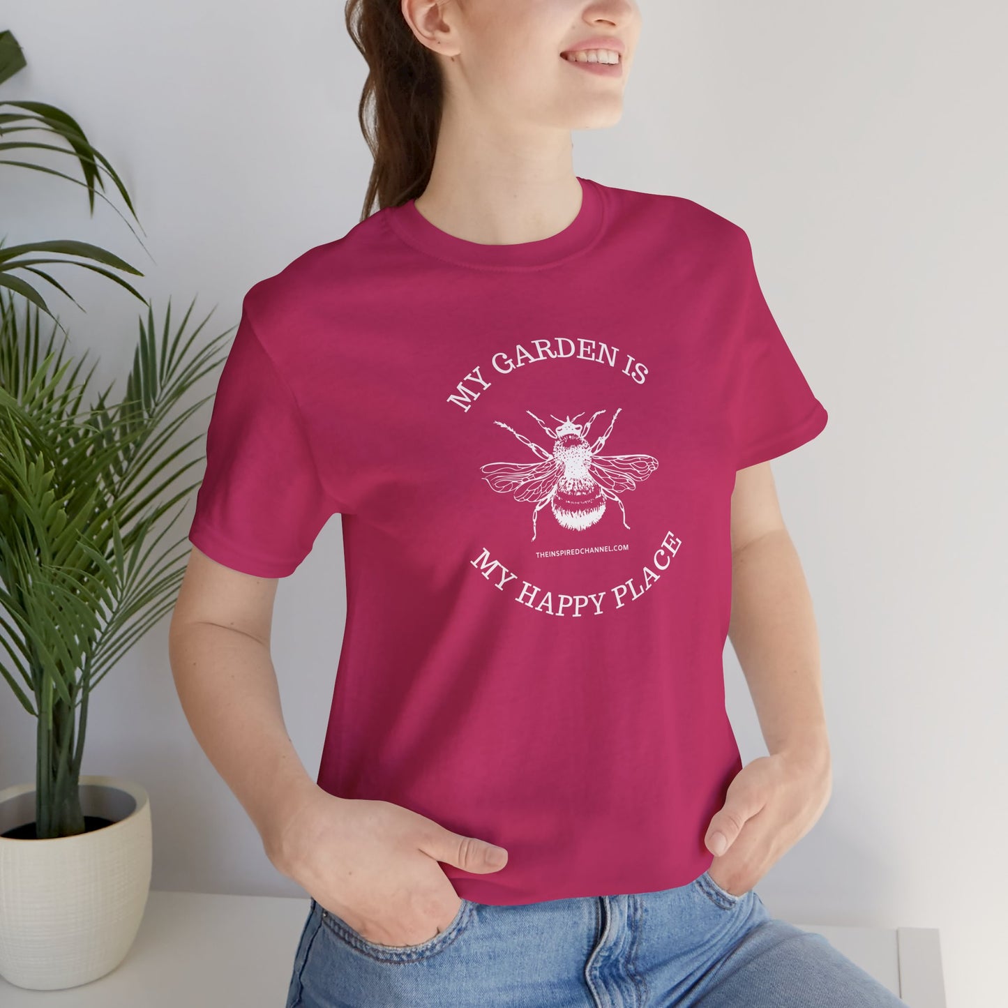 INSPIRED GARDEN Unisex Jersey Short Sleeve Tee