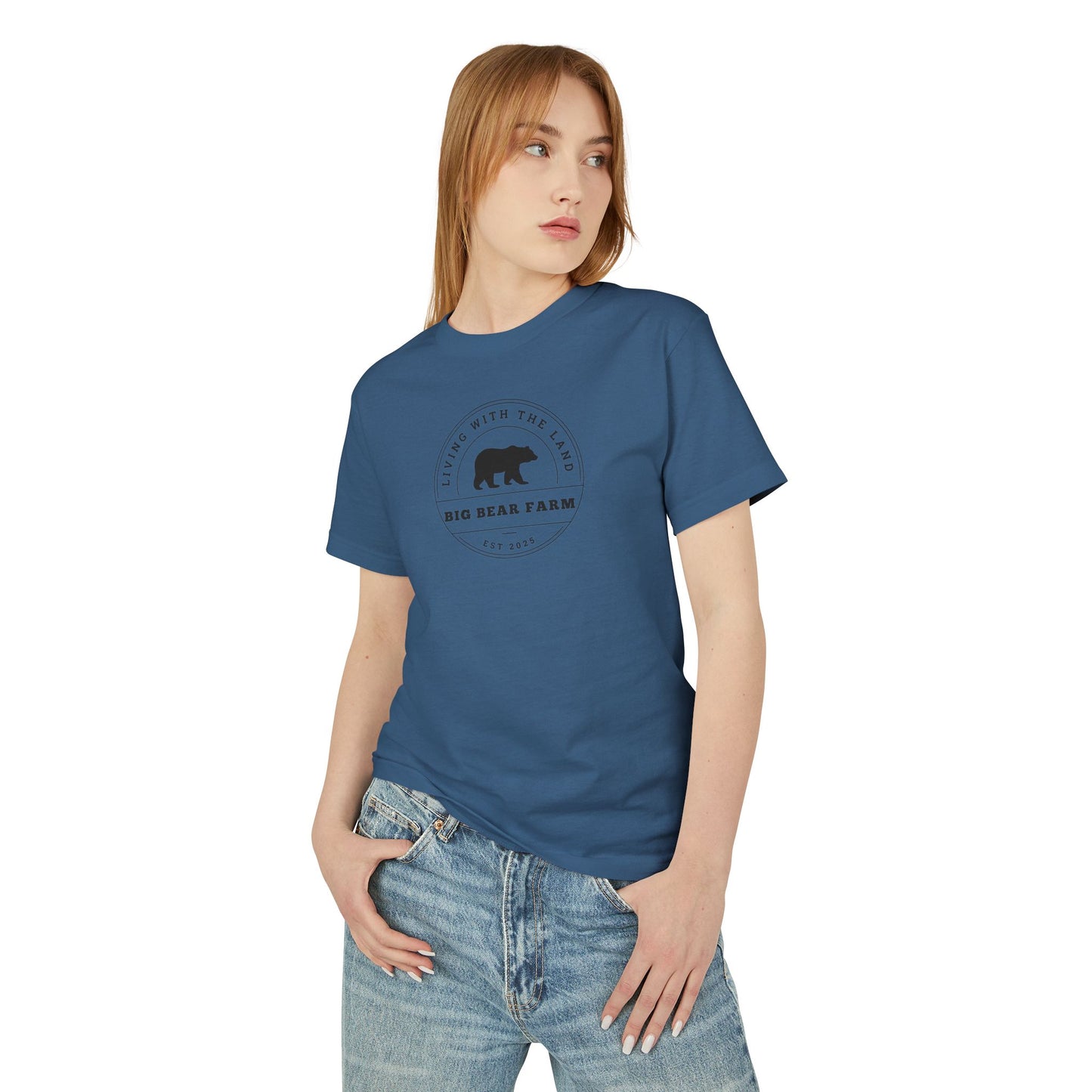 BIG BEAR FARM b Garment-Dyed Heavyweight Cotton Tee M
