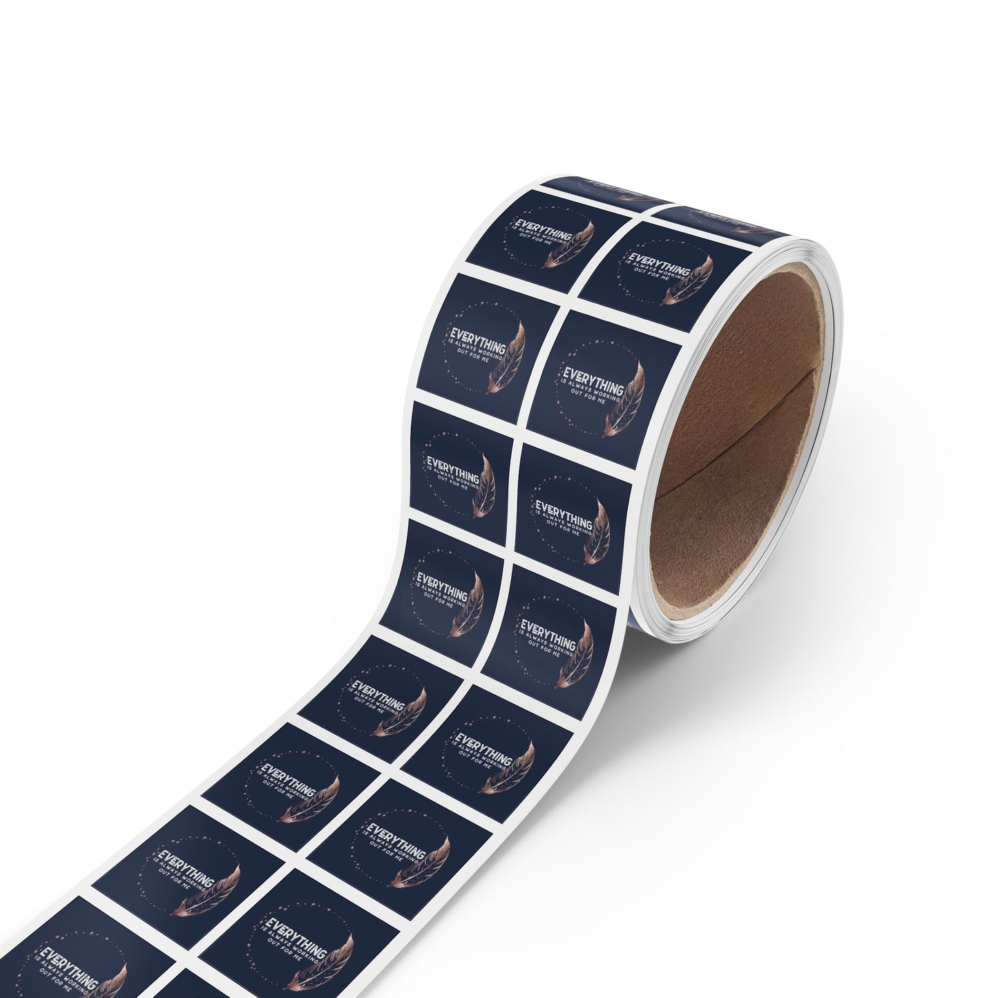INSPIRED Everything is always... Square Sticker Label Rolls