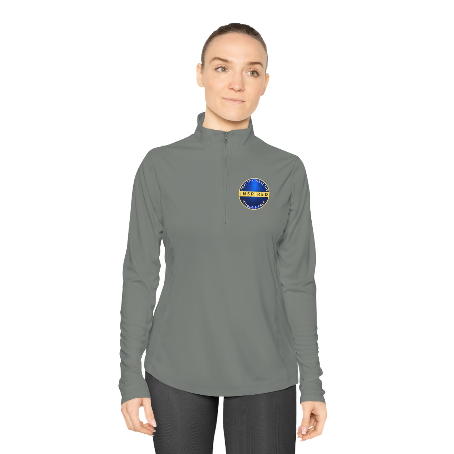 INSPIRED HWWF Ladies Quarter-Zip Pullover