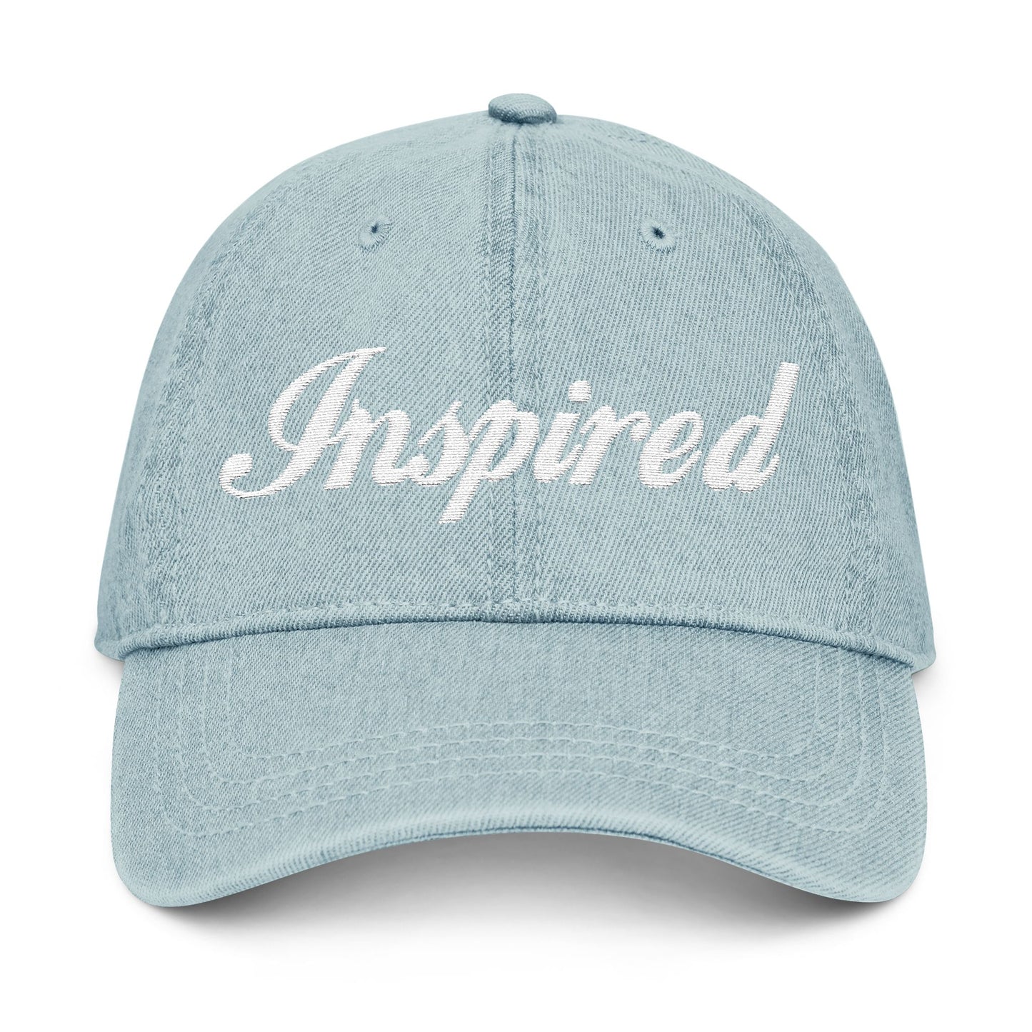 INSPIRED DENIM HAT - Stylish Embroidered Cap