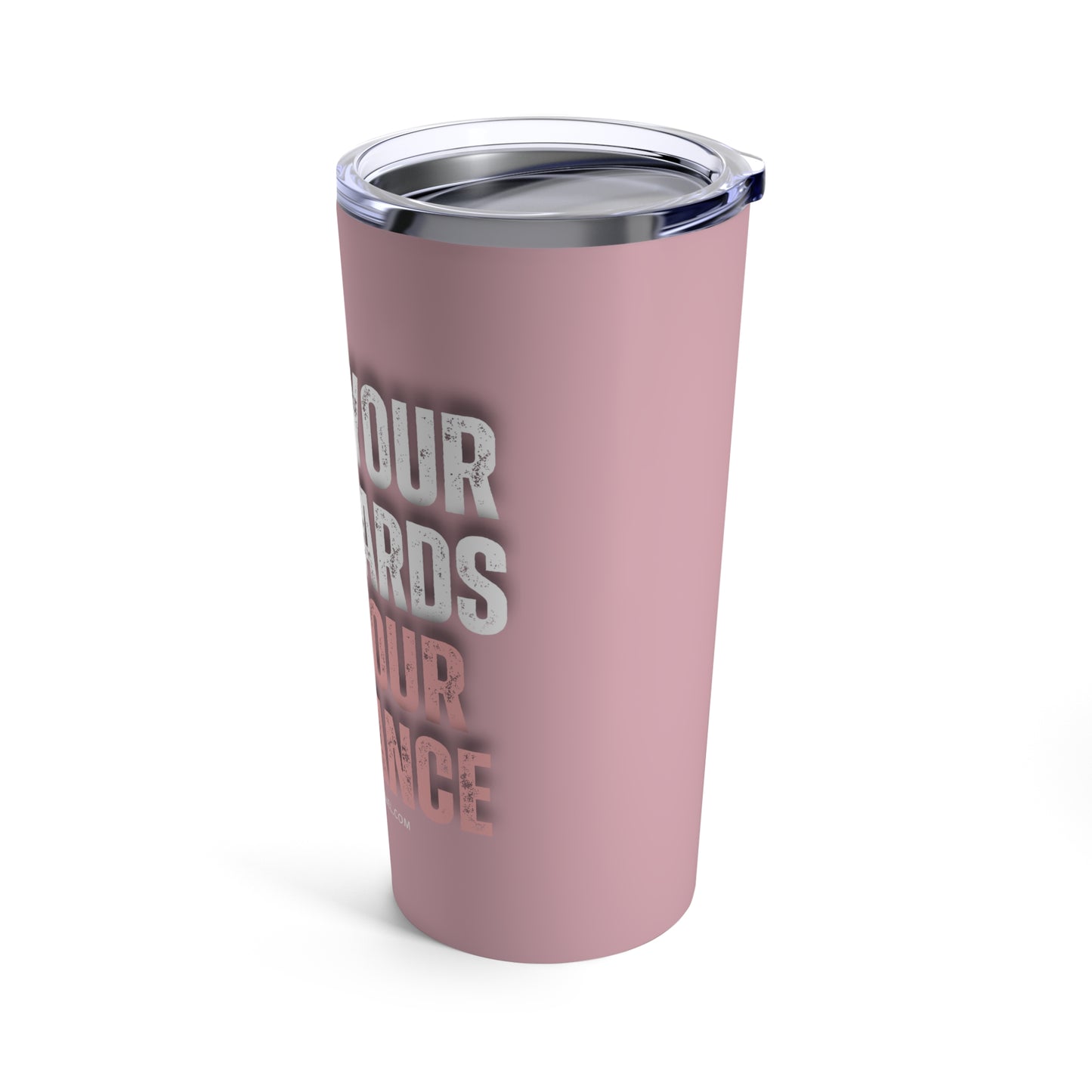 INSPIRED RAISE YOUR STANDARDS Rose Tumbler 20oz