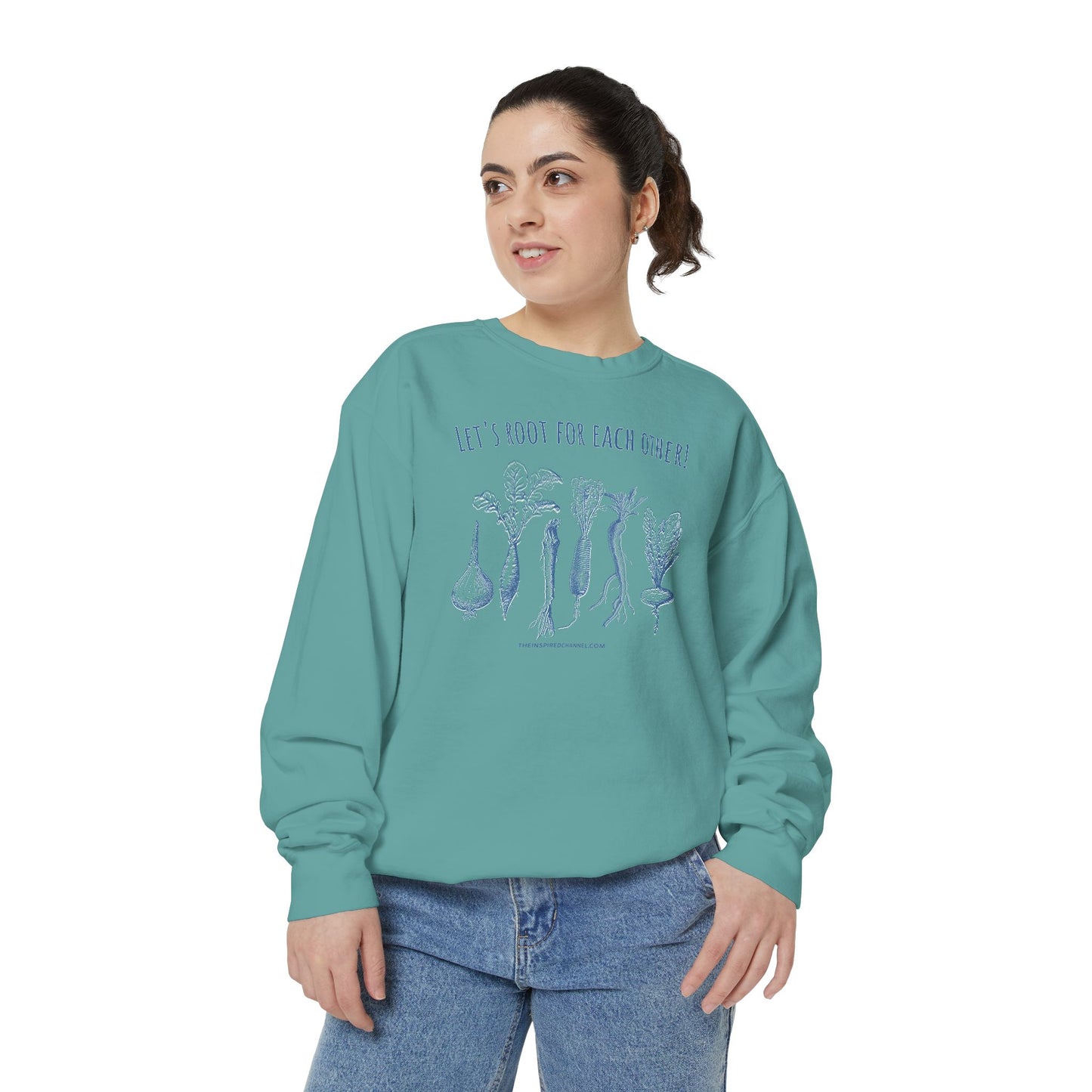 INSPIRED GARDEN L Unisex Dyed Sweatshirt