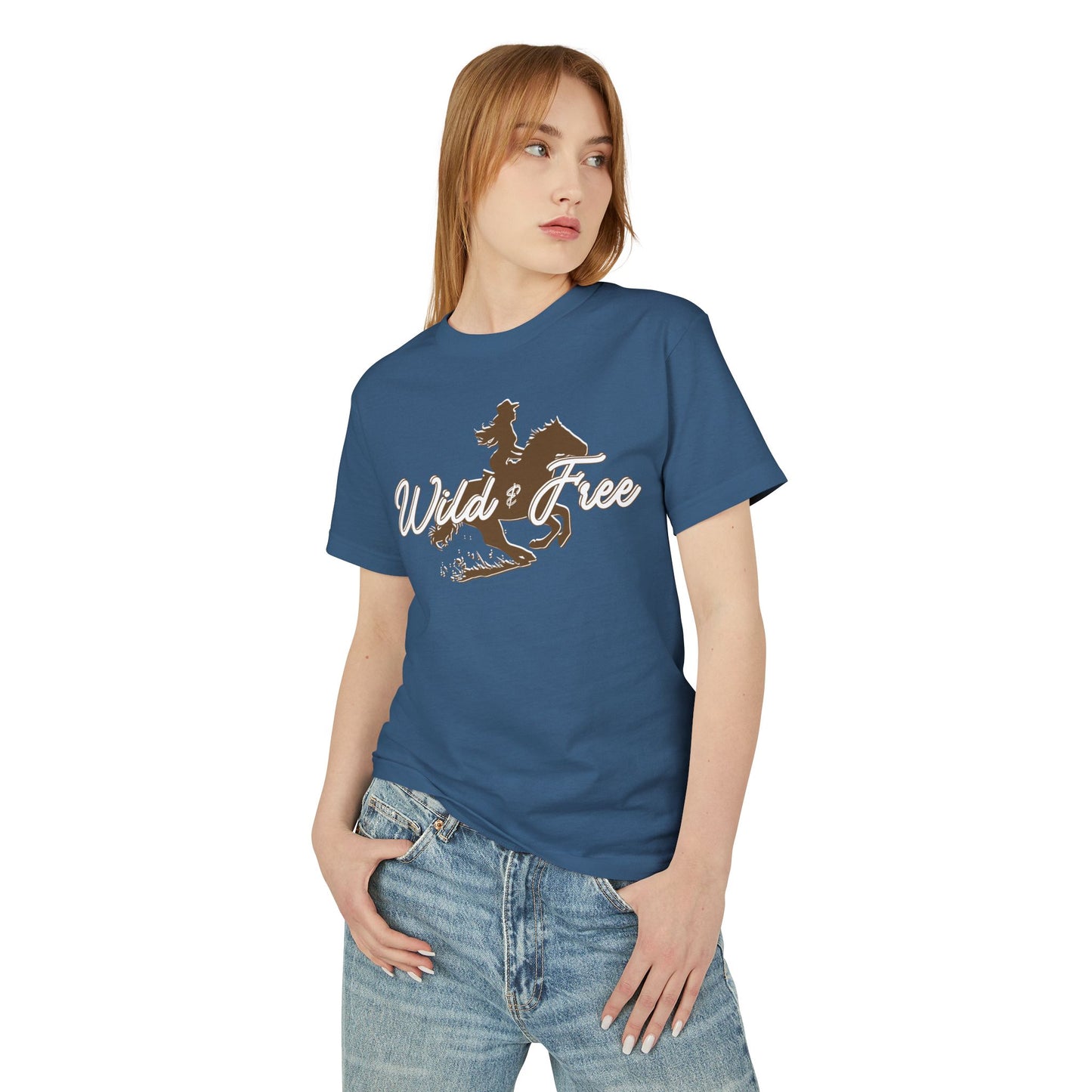 COWGIRL WILD AND FREE UNISEX Garment-Dyed Heavyweight Cotton Tee