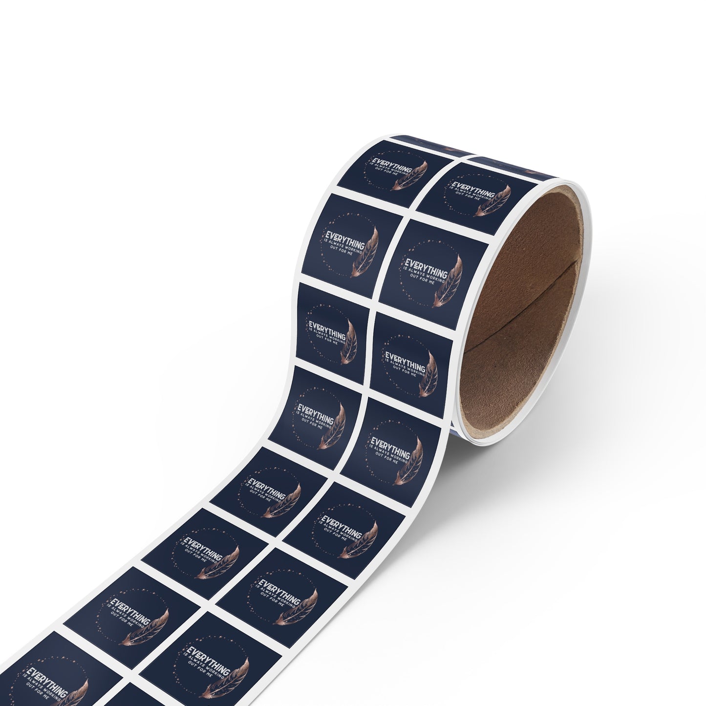 INSPIRED Everything is always... Square Sticker Label Rolls