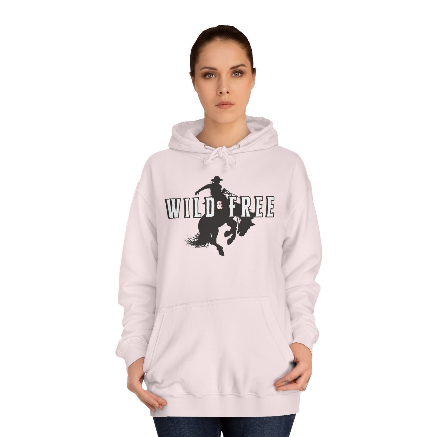 COWBOY WILD AND FREE B UNISEX College Hoodie