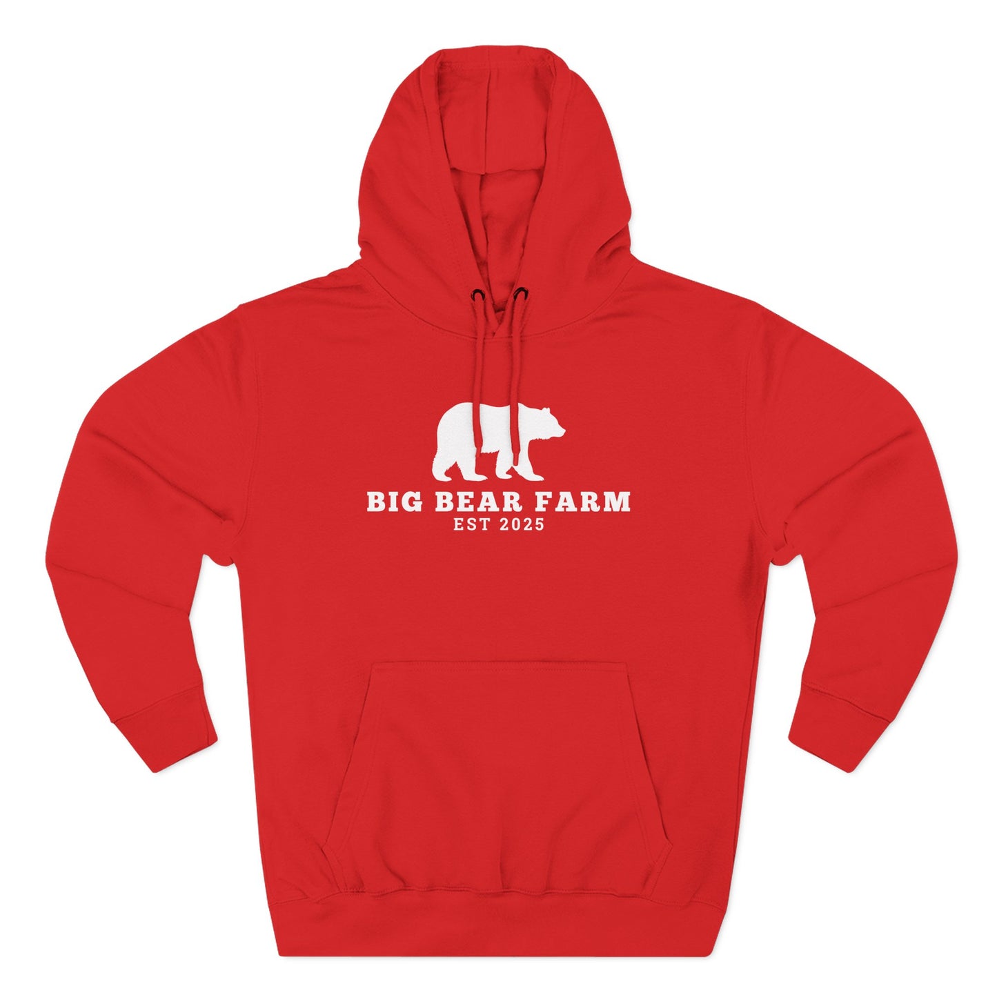 Fleece Hoodie - Big Bear Farm Love Land Design