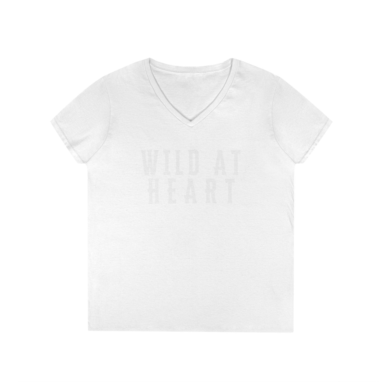 WILD AT HEART Ladies' V-Neck T-Shirt