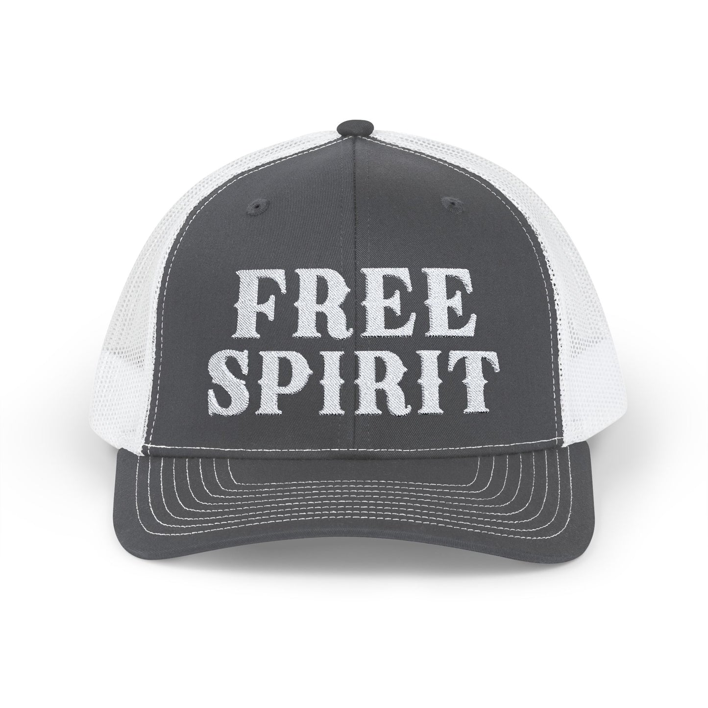 FREE SPIRIT W Embroidered Snapback Trucker Cap