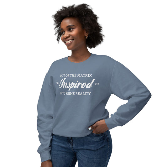 INSPIRED PRIME REALITY Unisex Lightweight Crewneck Sweatshirt W