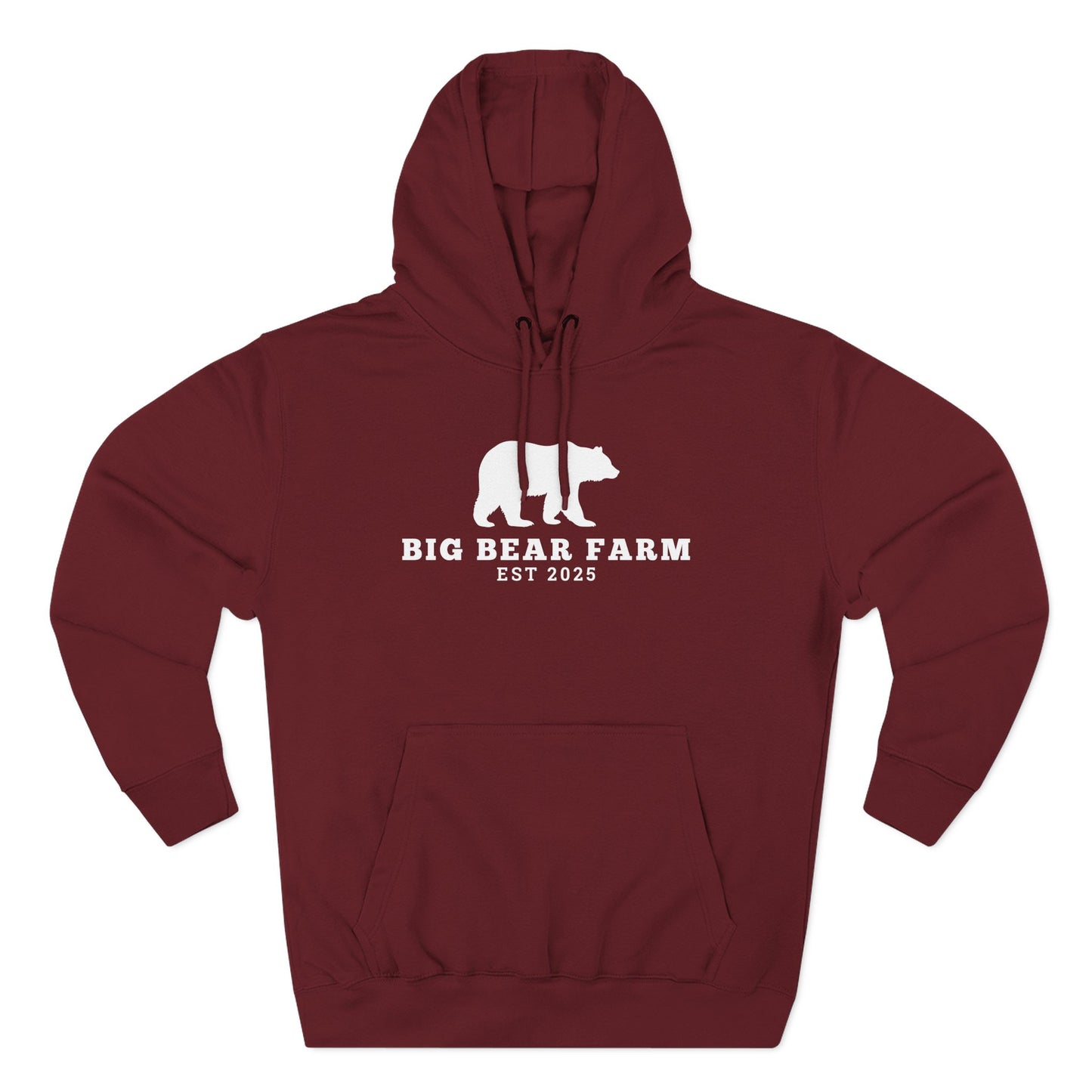 Fleece Hoodie - Big Bear Farm Love Land Design