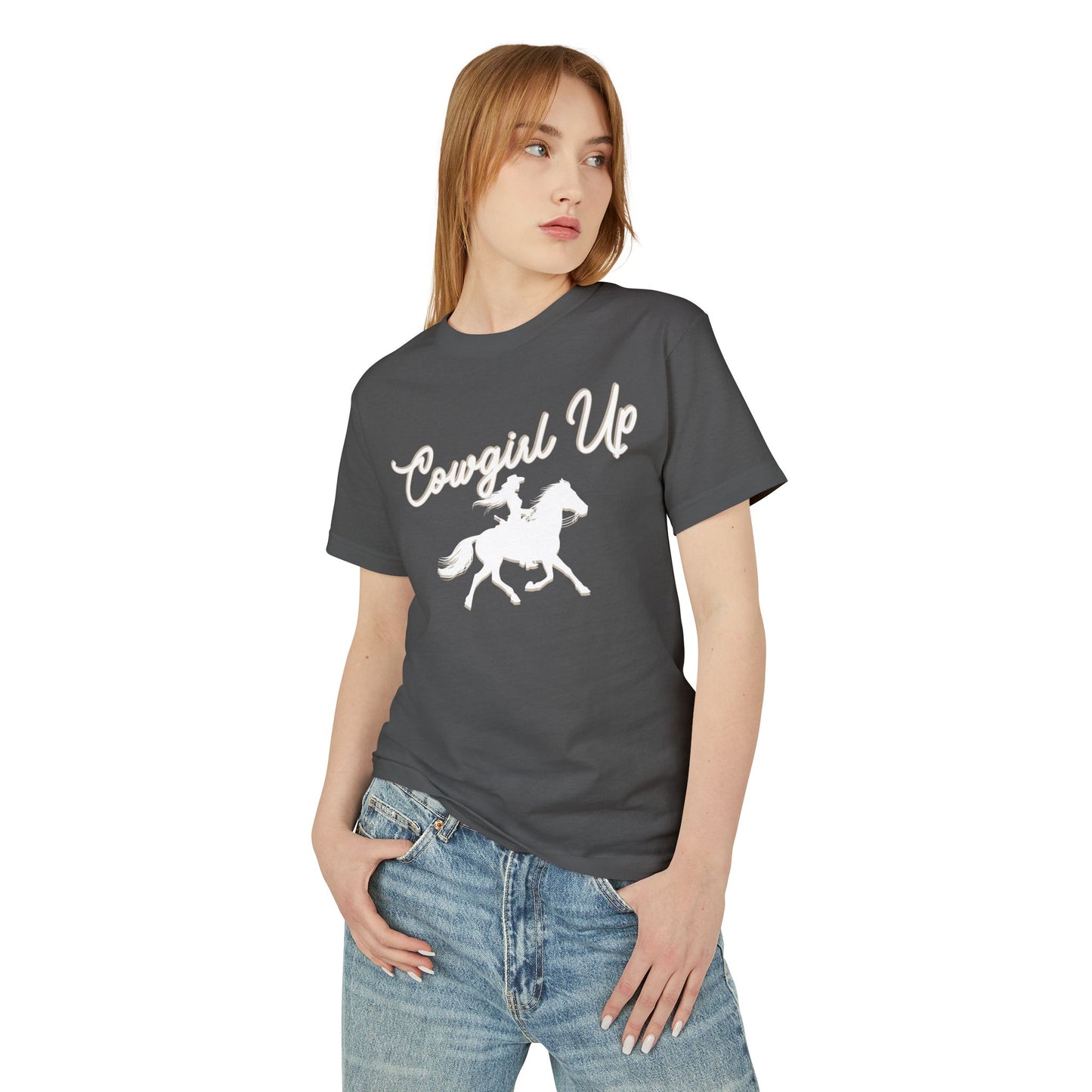 COWGIRL UP W UNISEX Garment-Dyed Heavyweight Cotton Tee