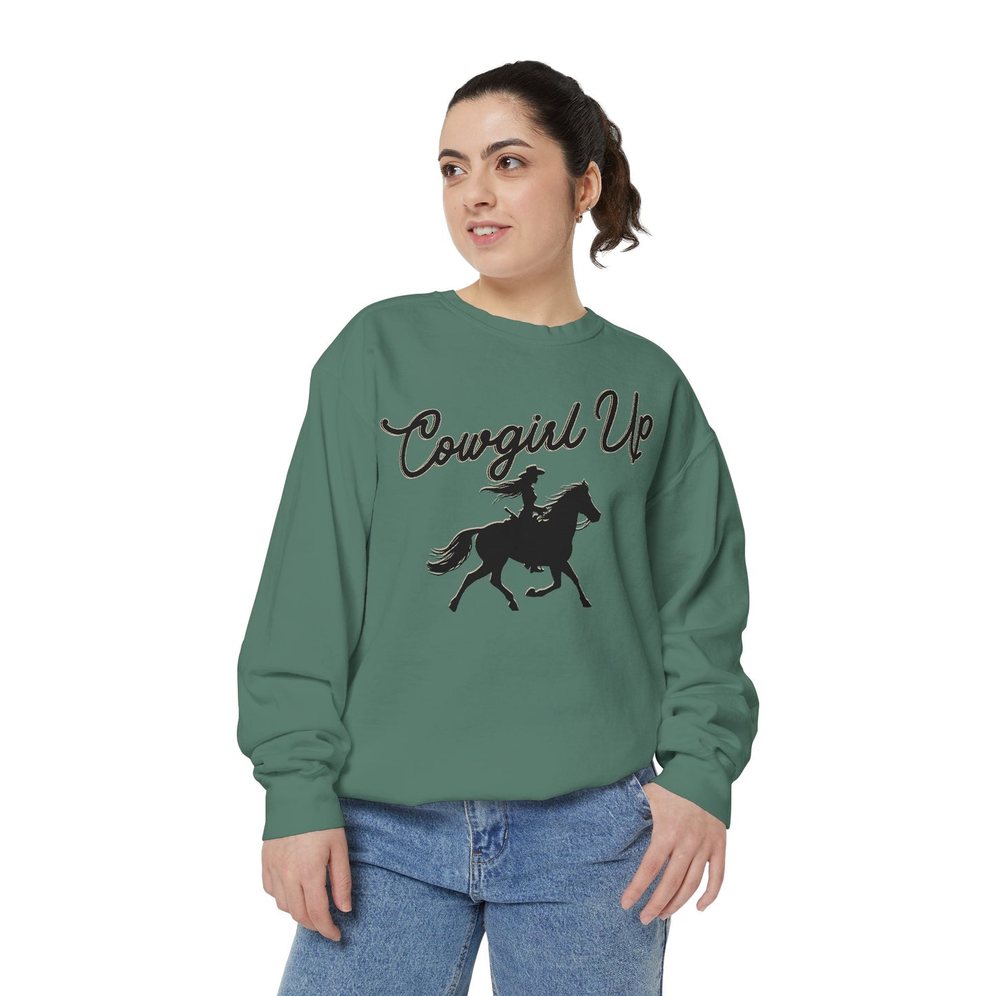 COWGIRL UP UNISEX Garment-Dyed Sweatshirt