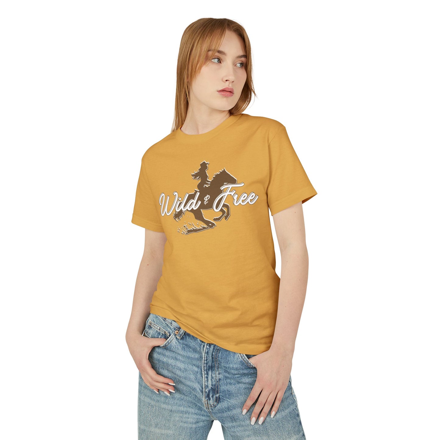 COWGIRL WILD AND FREE UNISEX Garment-Dyed Heavyweight Cotton Tee
