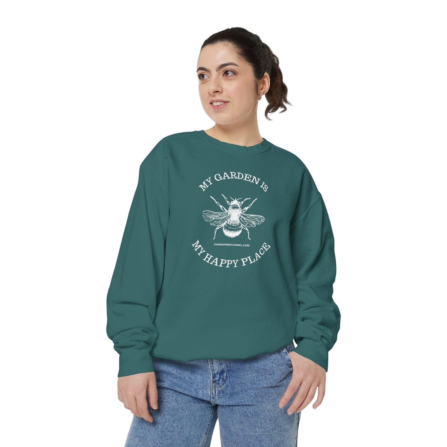 INSPIRED GARDEN Unisex Dyed Sweatshirt