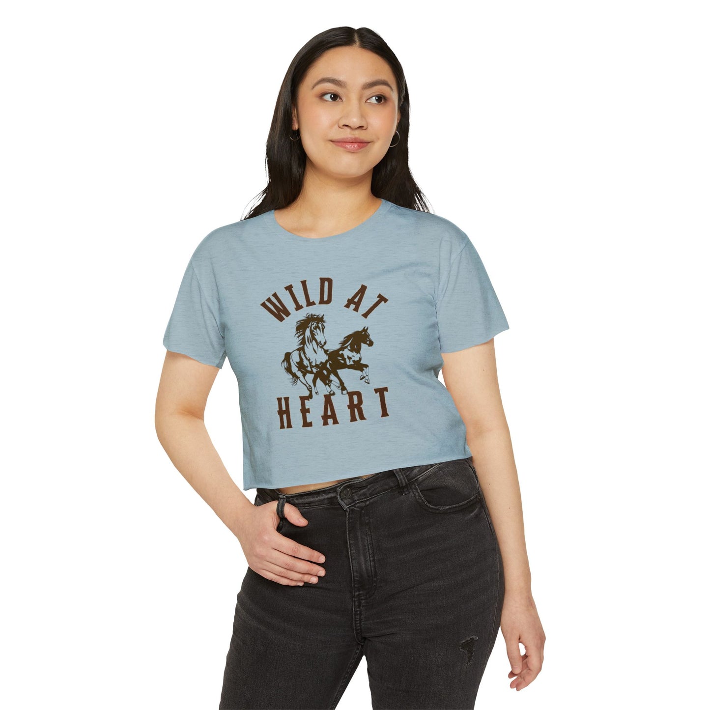 WILD AT HEART Women's Festival Crop Top