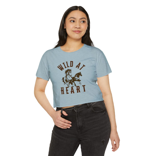 WILD AT HEART Women's Festival Crop Top