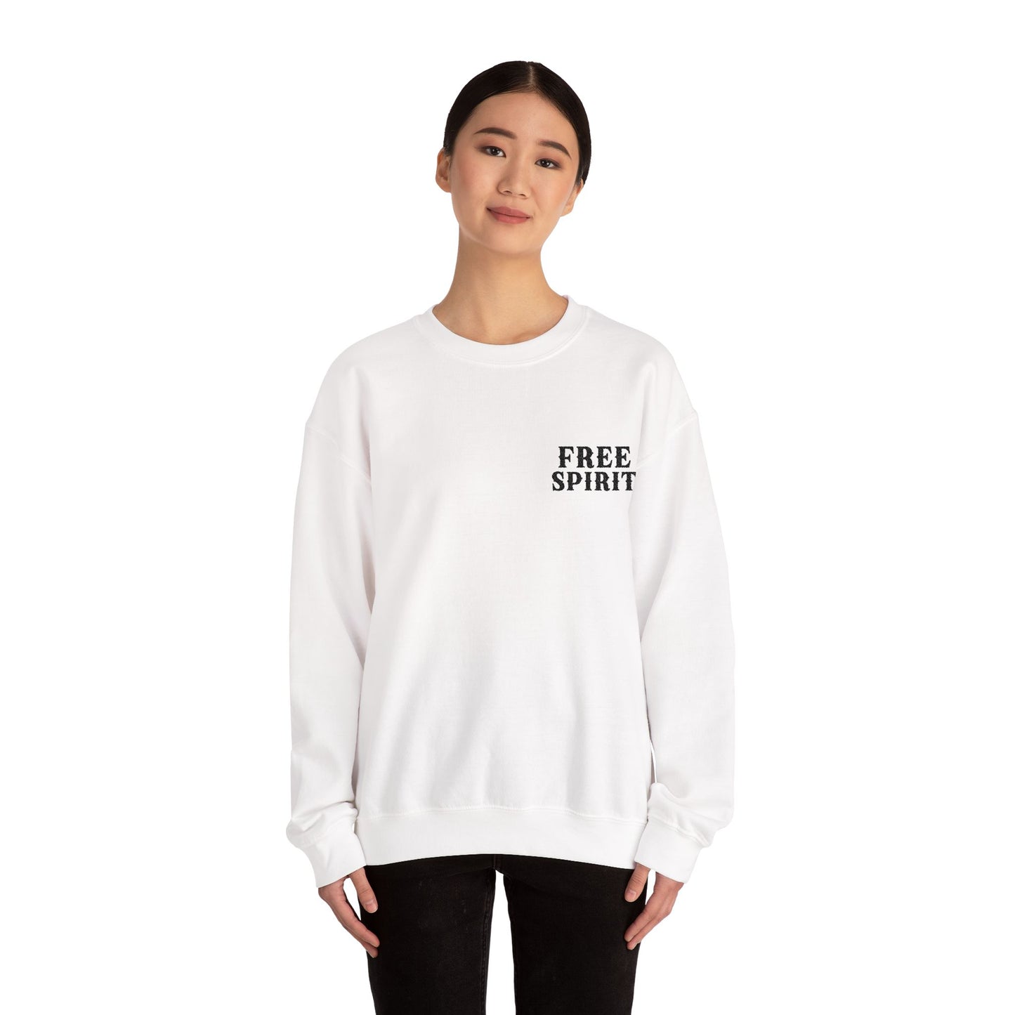 FREE SPIRIT EMBROIDERED Unisex Heavy Blend™ Crewneck Sweatshirt